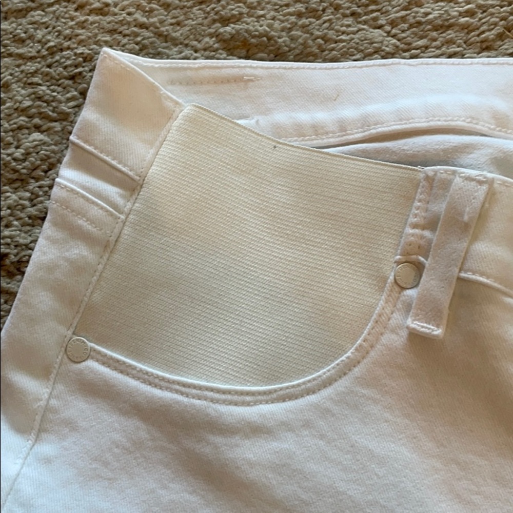 PAIGE maternity skyline ankle peg | white 28 - Picture 3 of 6